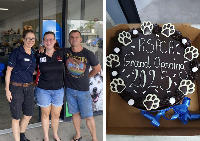 RSPCA Mackay Team celebrating the Op Shop opening.
